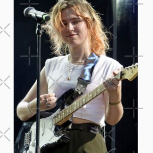 Clairo With Guitar Art Poster T-Shirt - Image 4